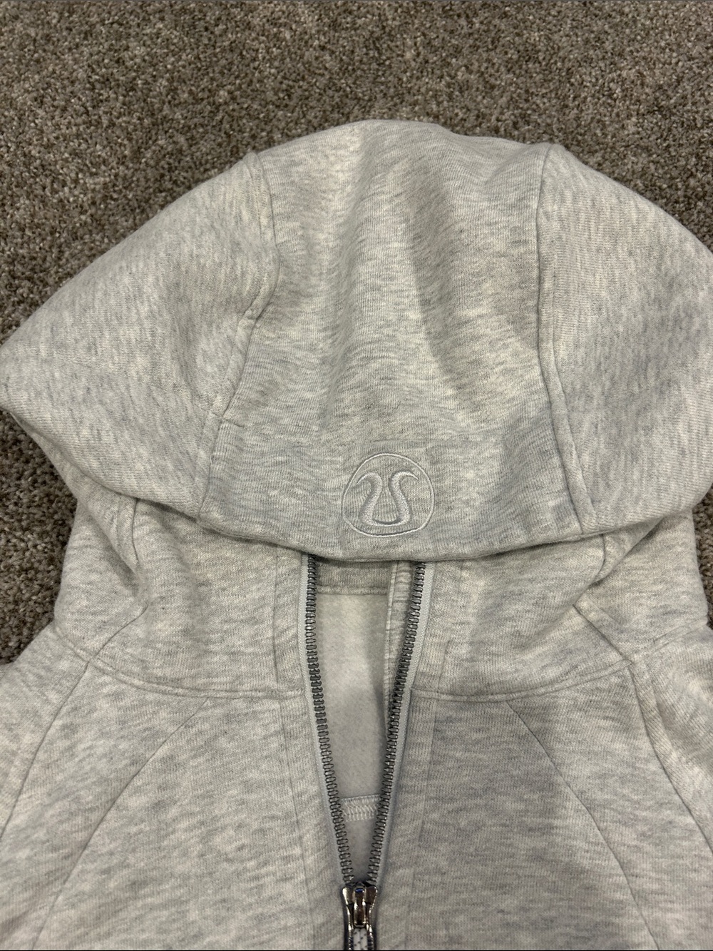 lululemon athletica Light Gray Full-Zip scuba Hooded full zip Jacket - Picture 2 of 4